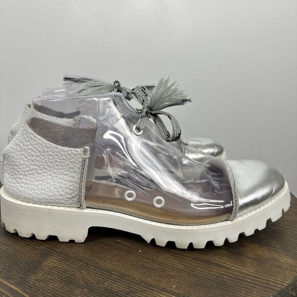 U-DOT Shoes - U-DOT Leather Transparent Lug Sole Shoes US Sz 8 Made In Japan
